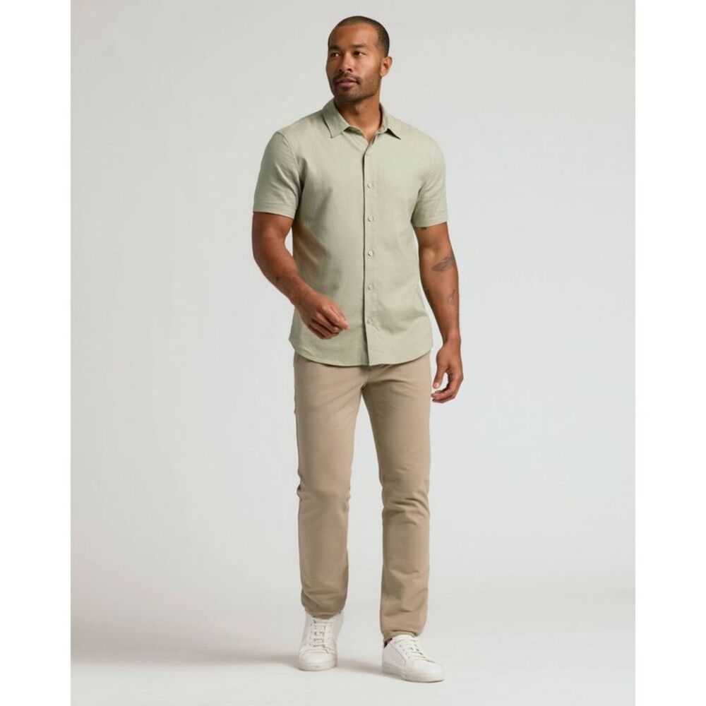 True Classic -  Men's Straight Fit Lightweight Stretc Khaki